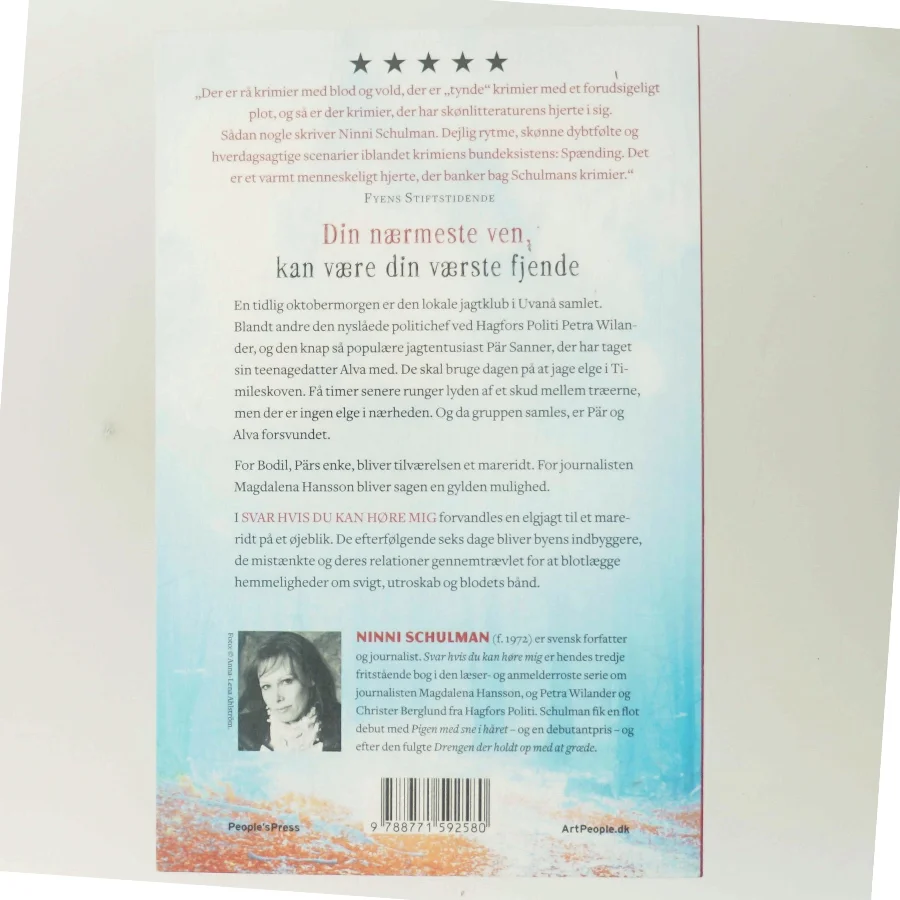 Svar hvis du kan høre mig af Ninni Schulman (Bog)