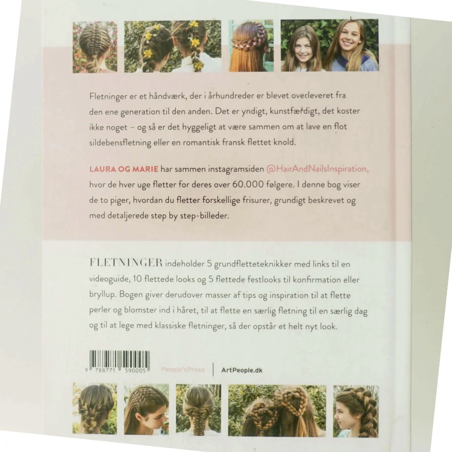 Fletninger : step by step-guide til de flotteste flettede frisurer af Laura Kristine Arnesen (Bog)
