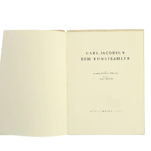 Carl Jacobsen som Kunstsamler af Dr. Phil. Frederik Poulsen (Bog)