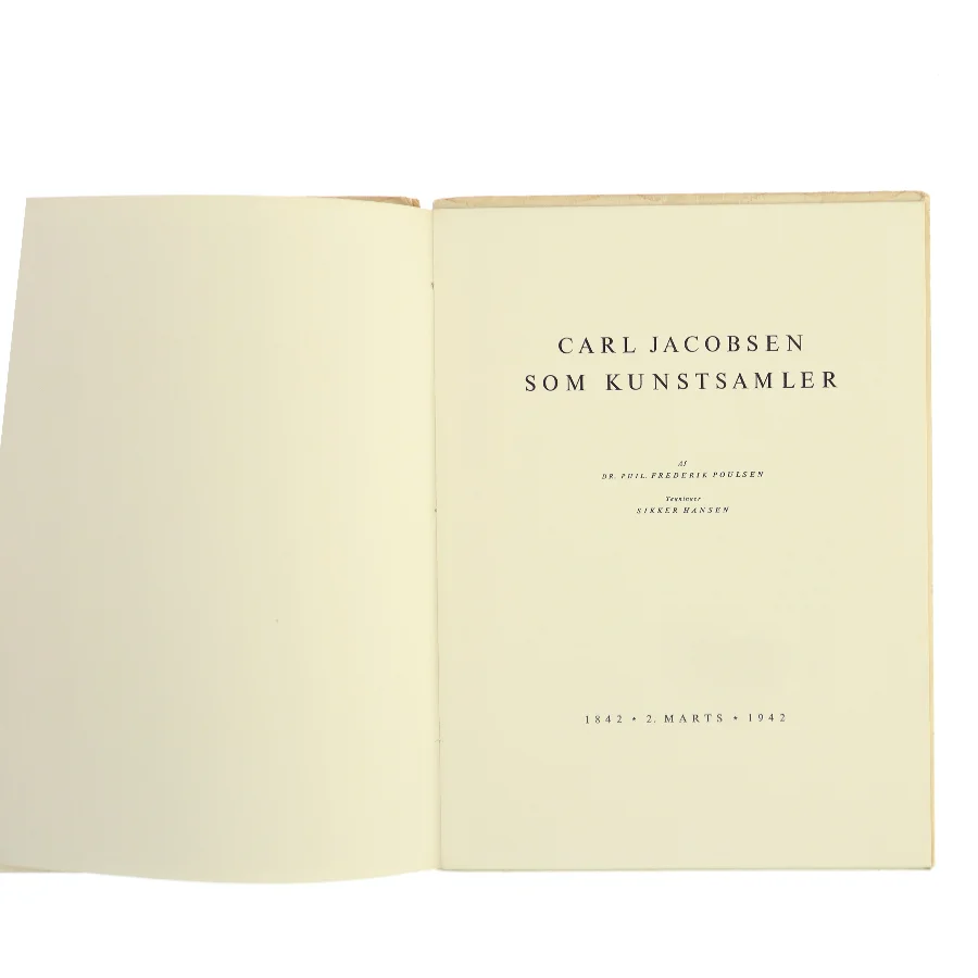 Carl Jacobsen som Kunstsamler af Dr. Phil. Frederik Poulsen (Bog)