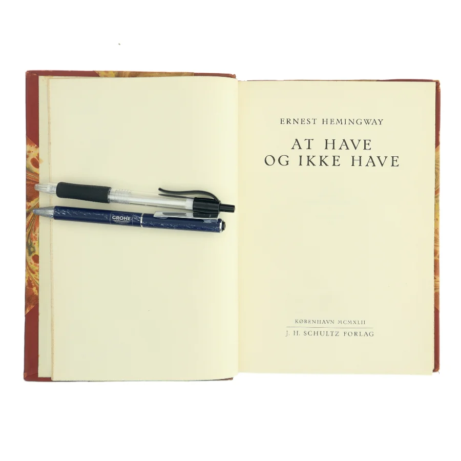 At Have og Ikke Have af Ernest Hemingway (Bog)