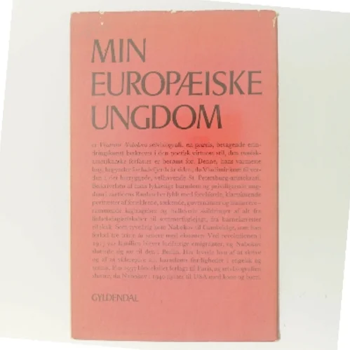Min europæiske ungdom af Vladimir Nabokov (Bog)