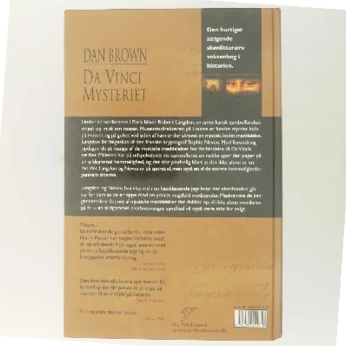 Da Vinci Mysteriet af Dan Brown (Bog)