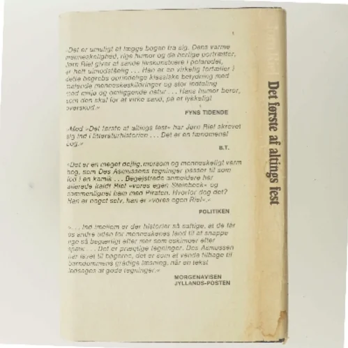 Det første af altings fest af Jørn Riel (Bog)