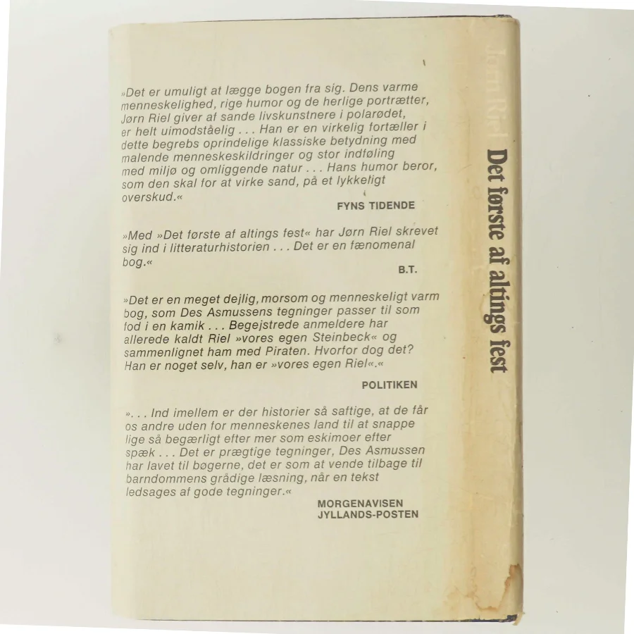 Det første af altings fest af Jørn Riel (Bog)