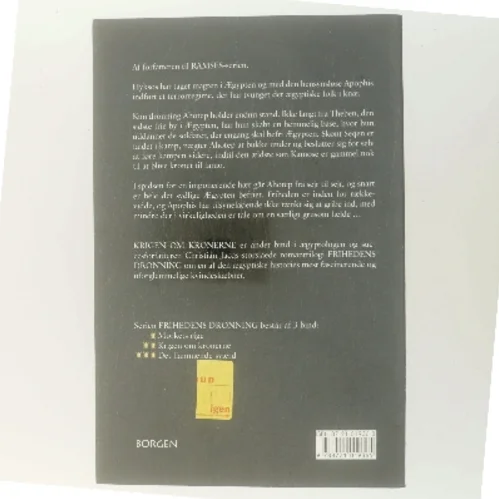 Frihedens dronning : roman. Bind 2, Krigen om kronerne af Christian Jacq (Bog)