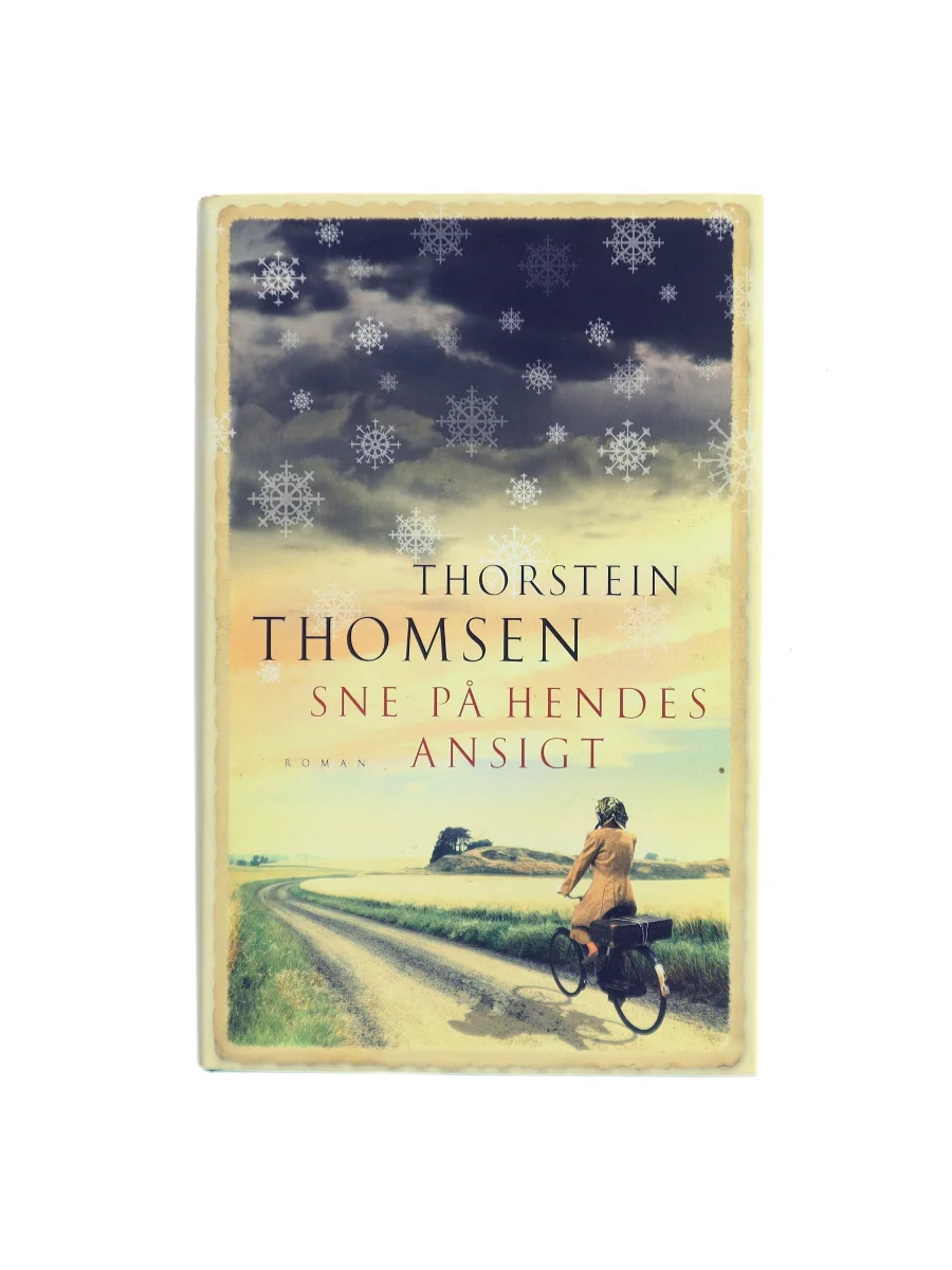 Forsiden af Sne på hendes ansigt af Thorstein Thomsen (f. 1950)