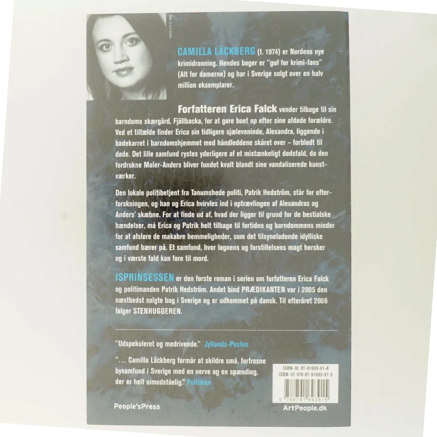 Isprinsessen : kriminalroman af Camilla Läckberg (Bog)