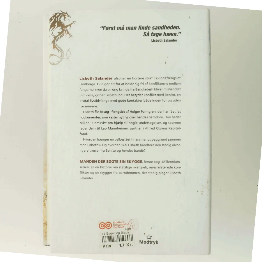 Manden der søgte sin skygge af David Lagercrantz (Bog)