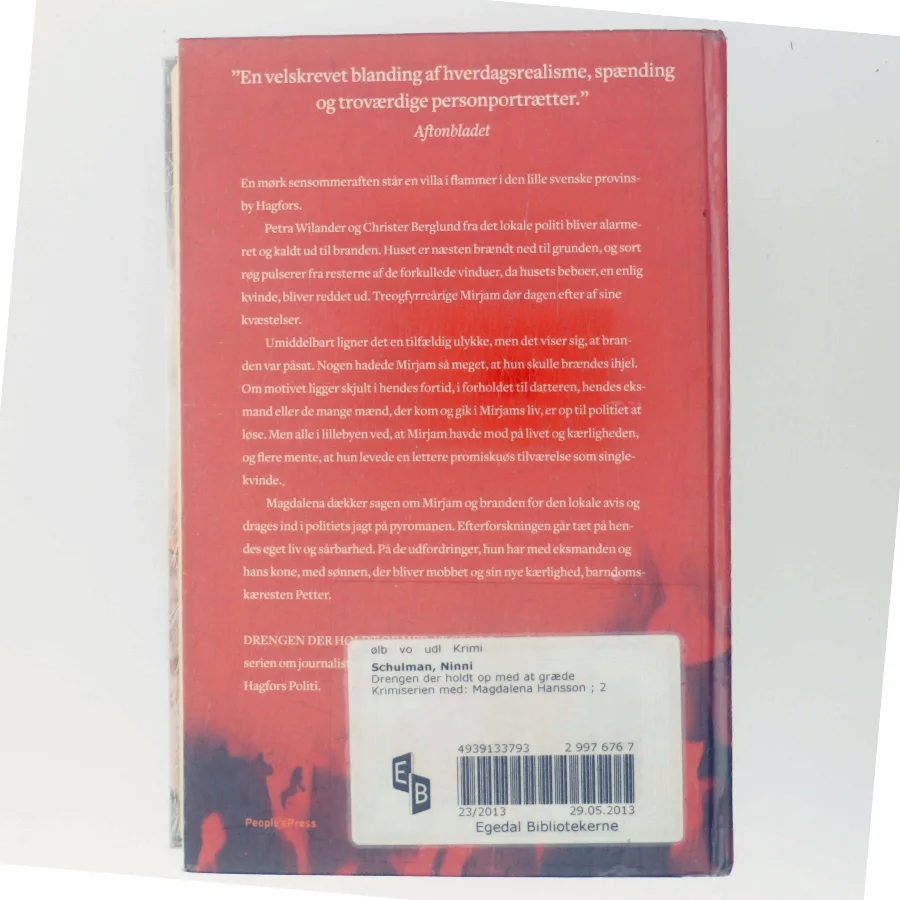 Drengen der holdt op med at græde af Ninni Schulman (Bog)