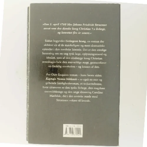 Livlaegens Besog: Roman (Danish Edition) af Per Olov Enquist (Bog)