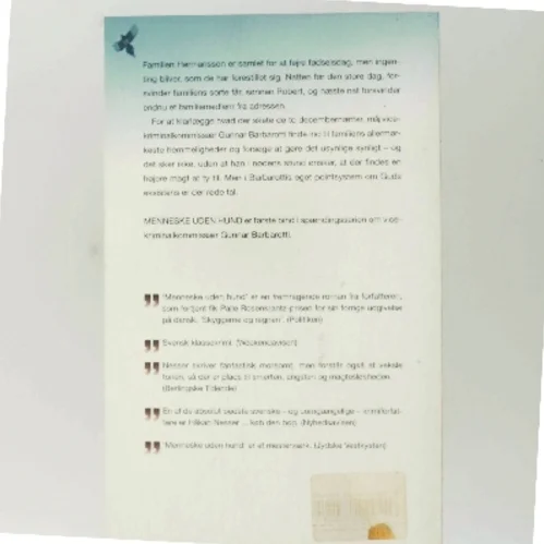 Menneske uden hund af Håkan Nesser (Bog)