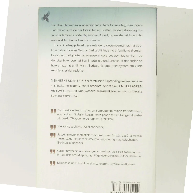 Menneske Uden Hund (in Danish) af Håkan Nesser (Bog)