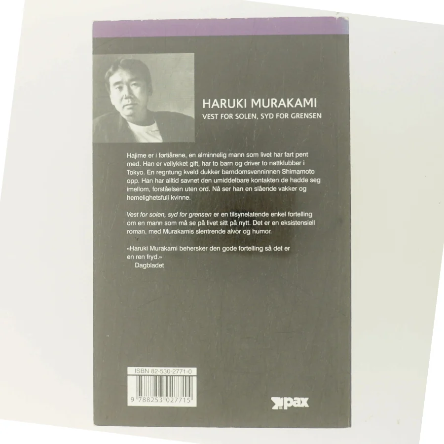 Vest for solen, syd for grensen af Haruki Murakami (Bog)