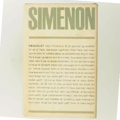 Fængslet af Georges Simenon (Bog)