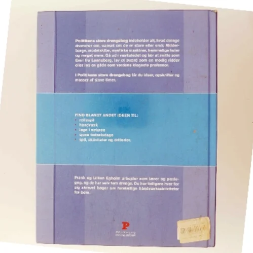 Store Drengebog af Frank og Lillian Egholm (Bog)