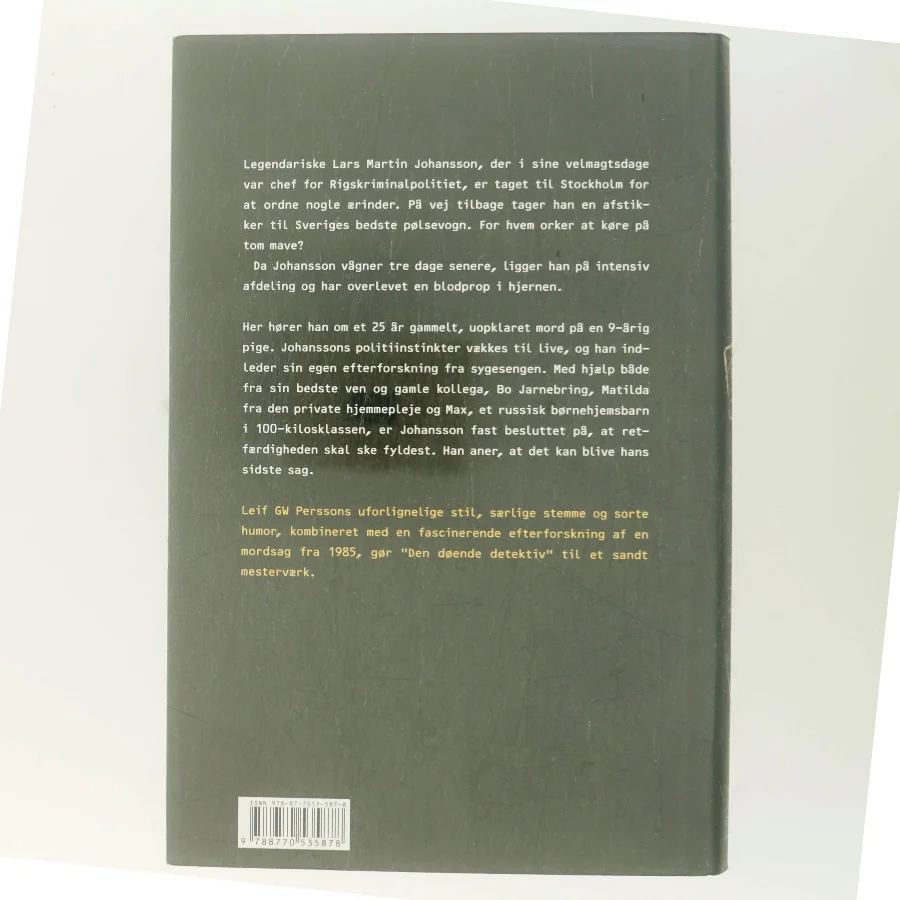 Den døende detektiv : en roman om en forbrydelse af Leif G. W. Persson (Bog)