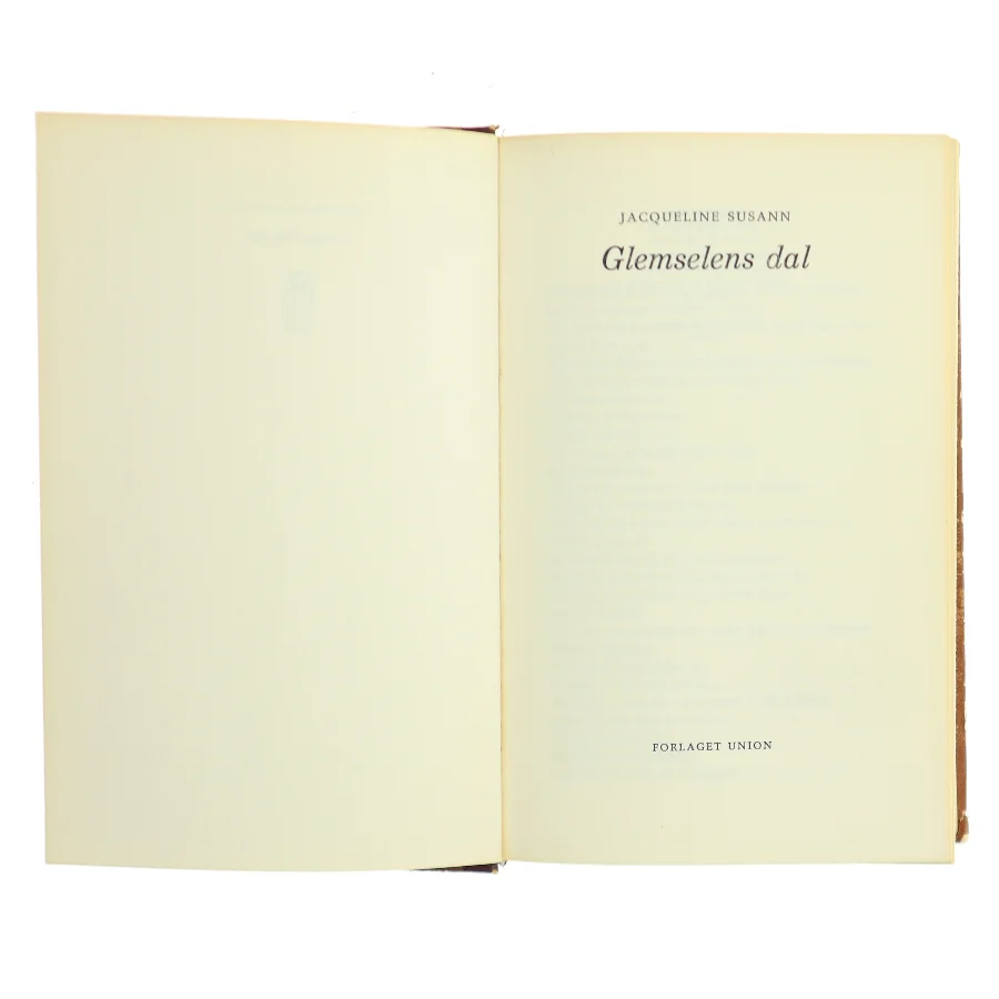 Glemselens dal af Jacqueline Susann (Bog)