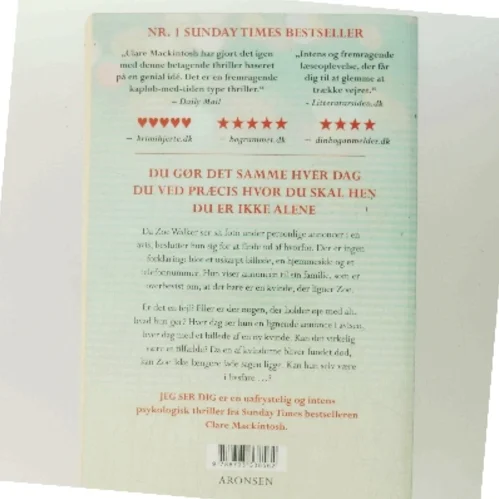 Jeg Ser Dig af Clare Mackintosh (Bog)