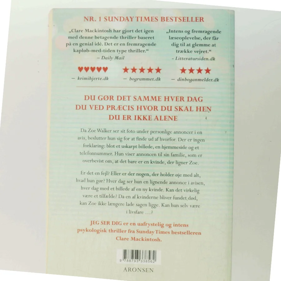 Jeg Ser Dig af Clare Mackintosh (Bog)