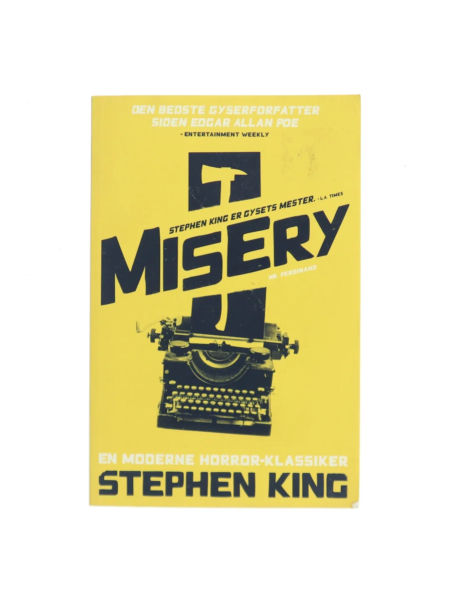 Forsiden af Misery af Stephen King