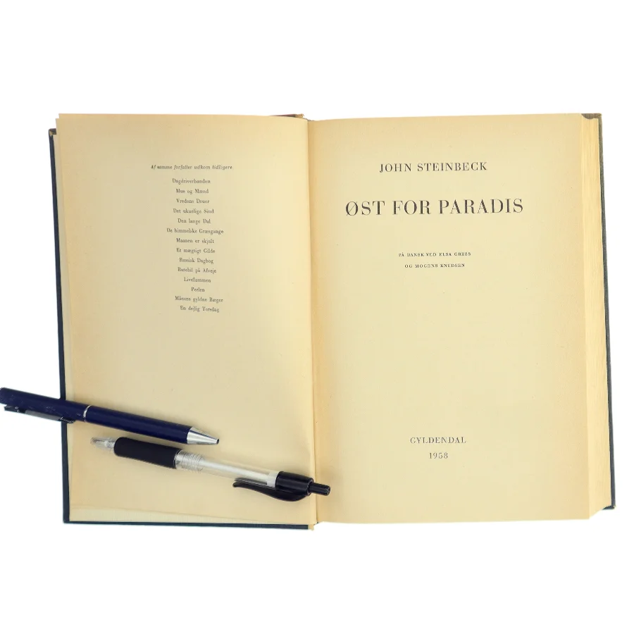 Øst for Paradis af John Steinbeck (Bog)