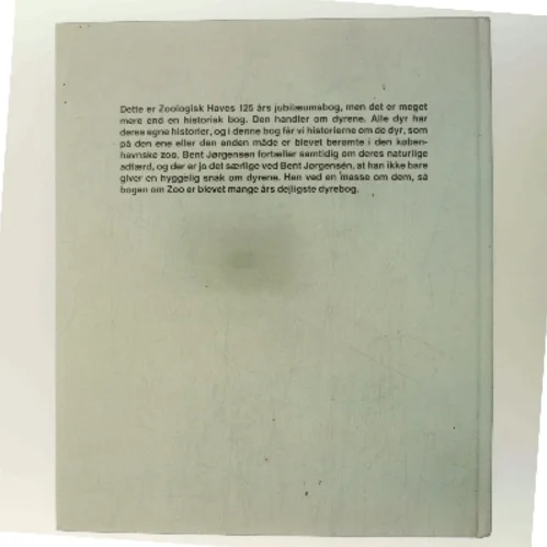 Zoo af Bent Jørgensen (Bog)