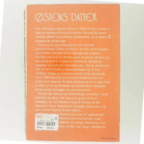 Østens datter af Benazir Bhutto (Bog)