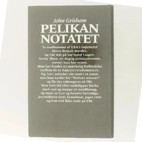 Pelikan Notatet af John Grisham (Bog)