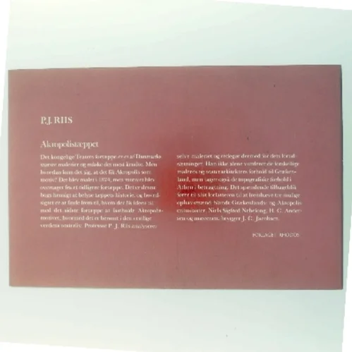 Akropolistäppet af P. J. Riis (Bog)