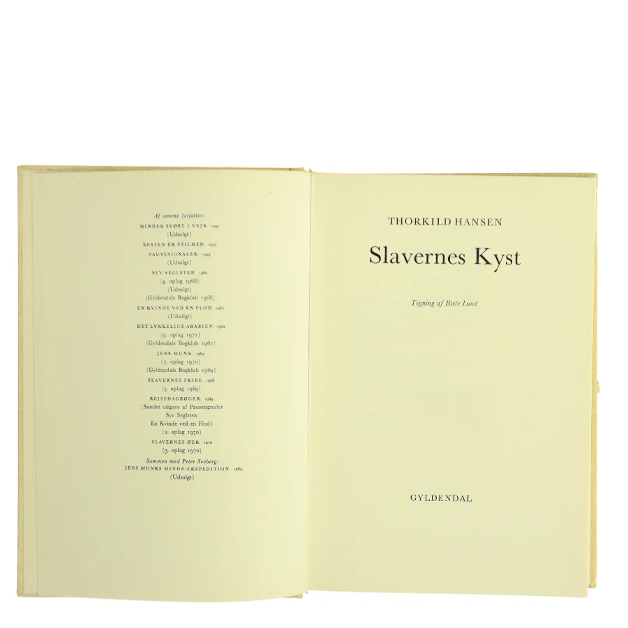 Slavernes Kyst af Thorkild Hansen (Bog)
