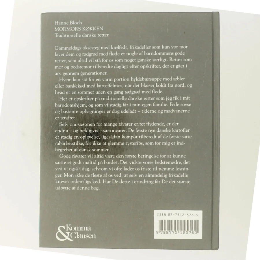 Mormors køkken : traditionelle danske retter af Hanne Bloch (Bog)