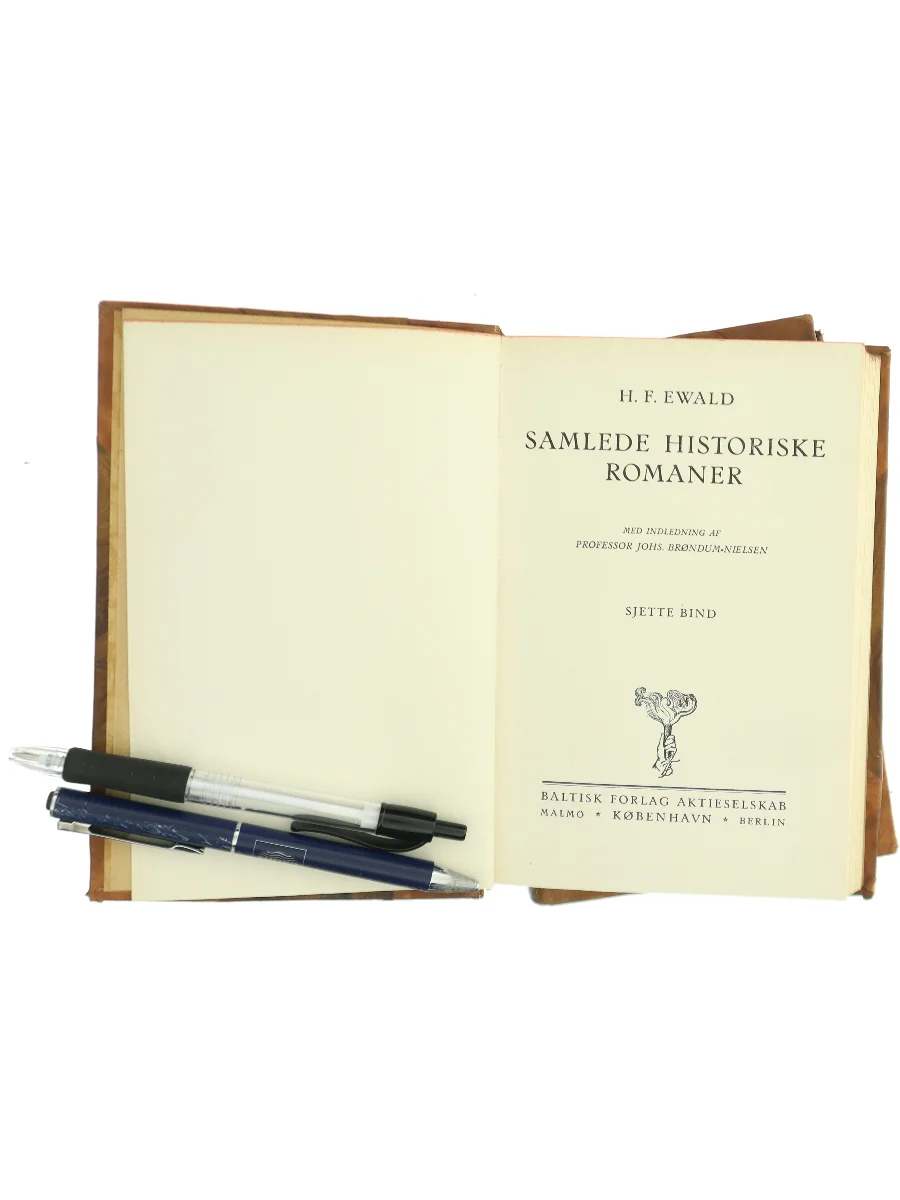 Forsiden af Samlede Historiske Romaner af H.F. Ewald