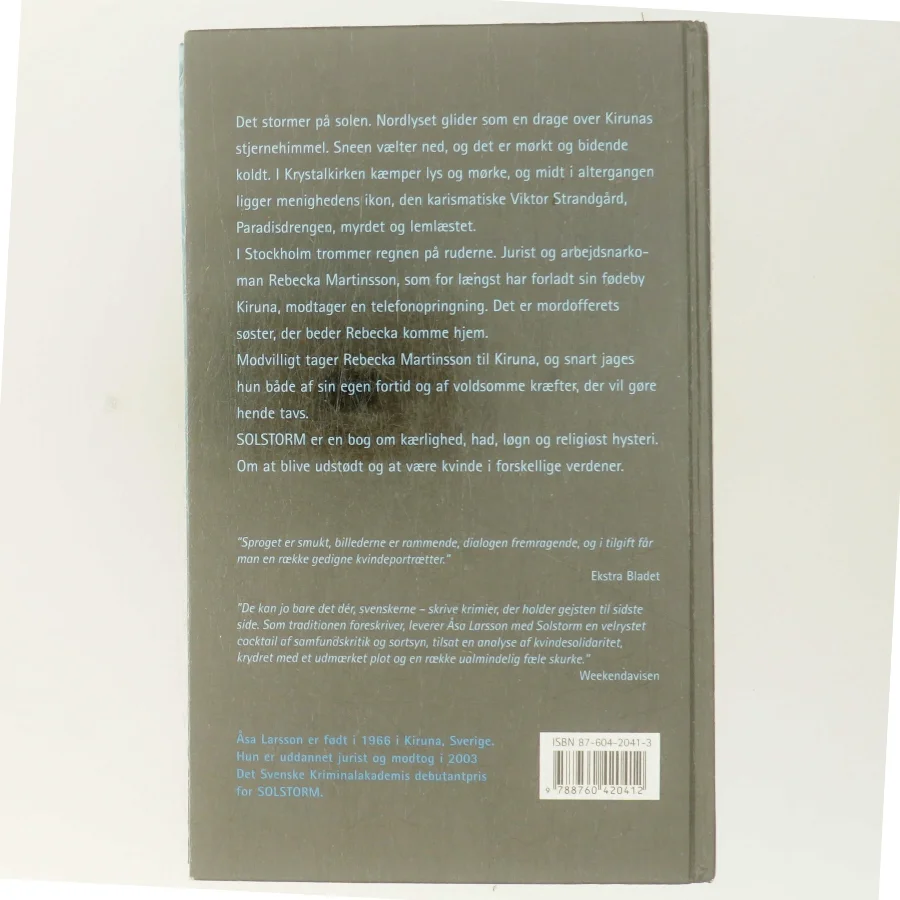Solstorm af Åsa Larsson (Bog)
