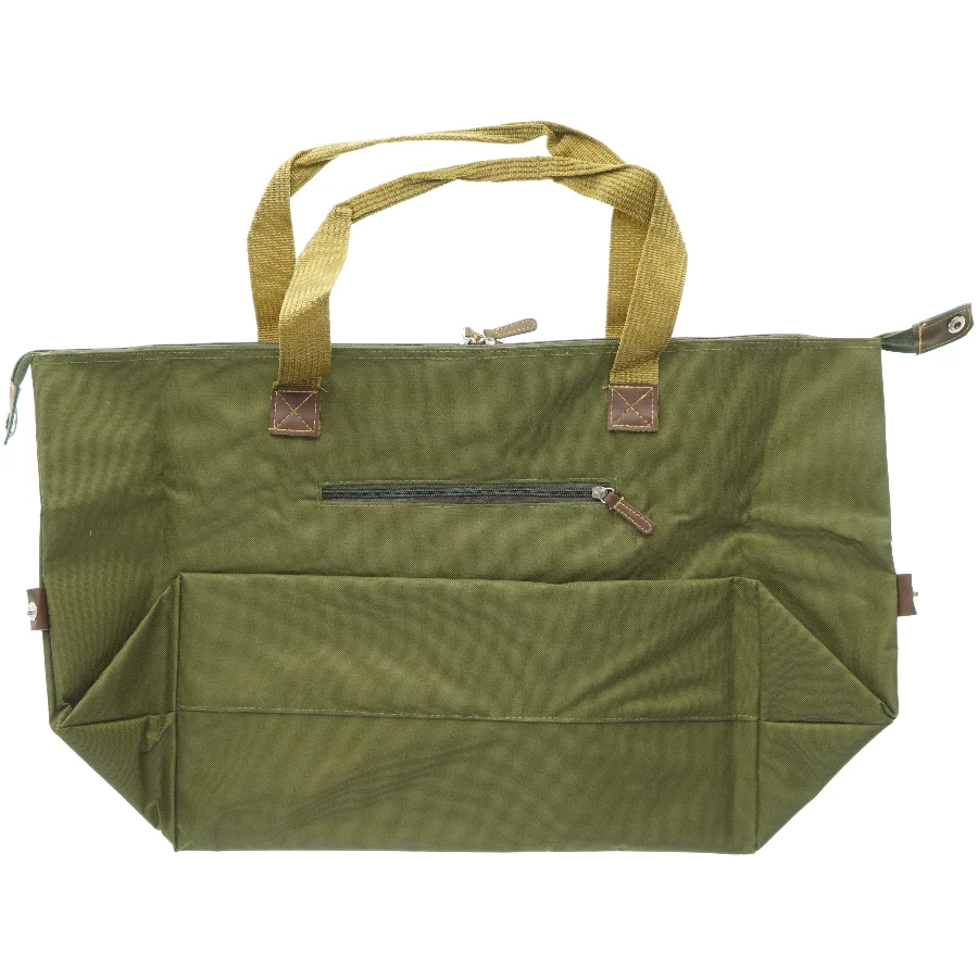 Grøn rejse/skuldertaske fra Bozzini (str. 68 x. 41 cm)