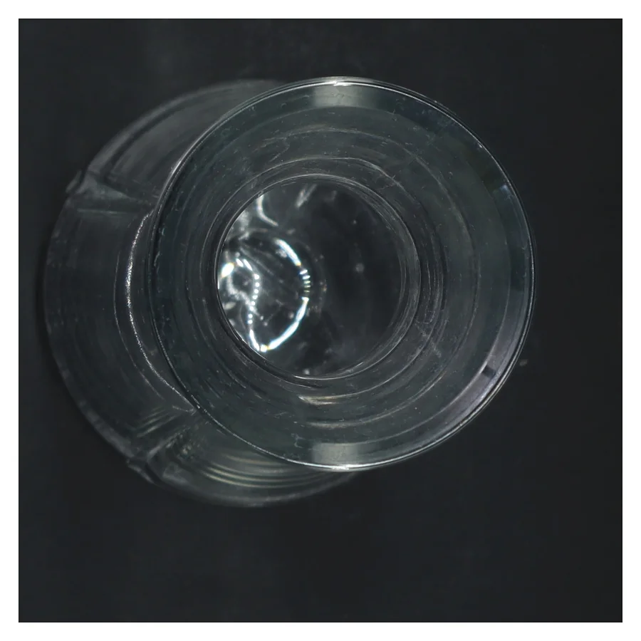 Glas karaffel med metalring fra Rosendahl (str. 25x11,5 cm)