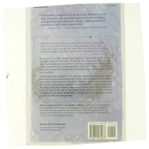 I'm Not Crazy, I'm Just Not You af Roger R. Pearman, Sarah C. Albritton (Bog)