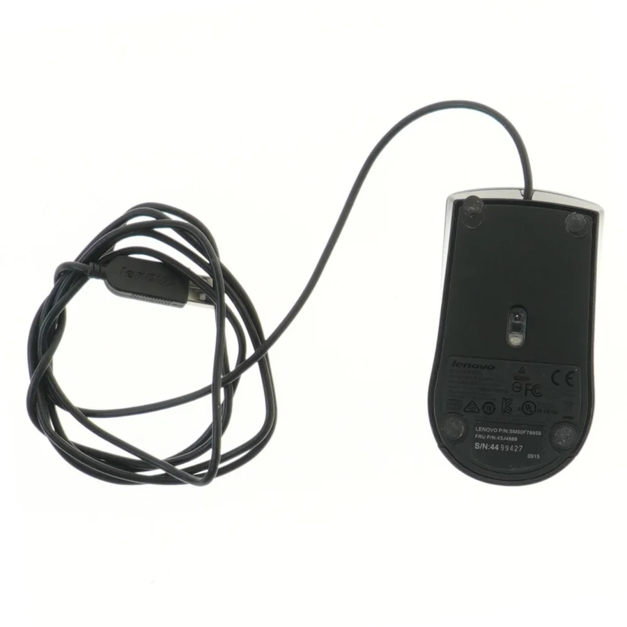 Lenovo USB mus fra Lenovo (str. 12x6 cm)