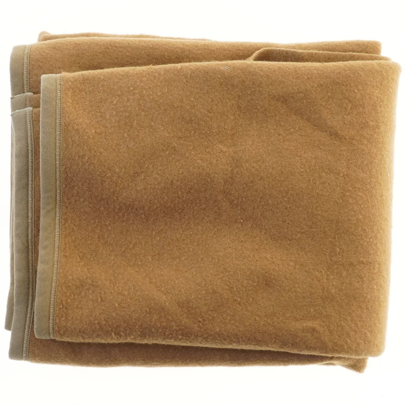 Uldtæppe 180x140 cm i  Camel uld (str. 180x140 cm)