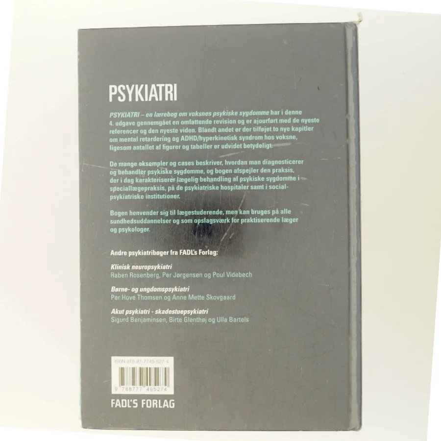 Psykiatri : en lærebog om voksnes psykiske sygdomme (Bog)
