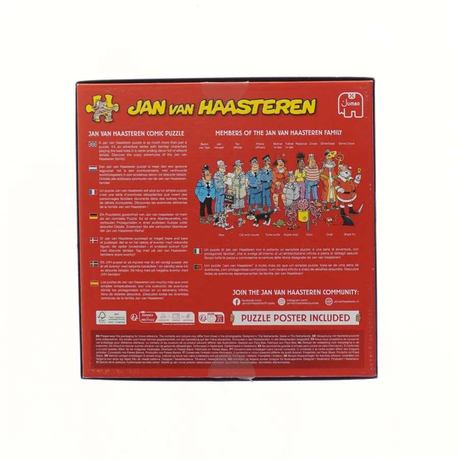 Jan van Haasteren Comic Puzzle 1000 fra Jumbo (str. 25x25 cm)