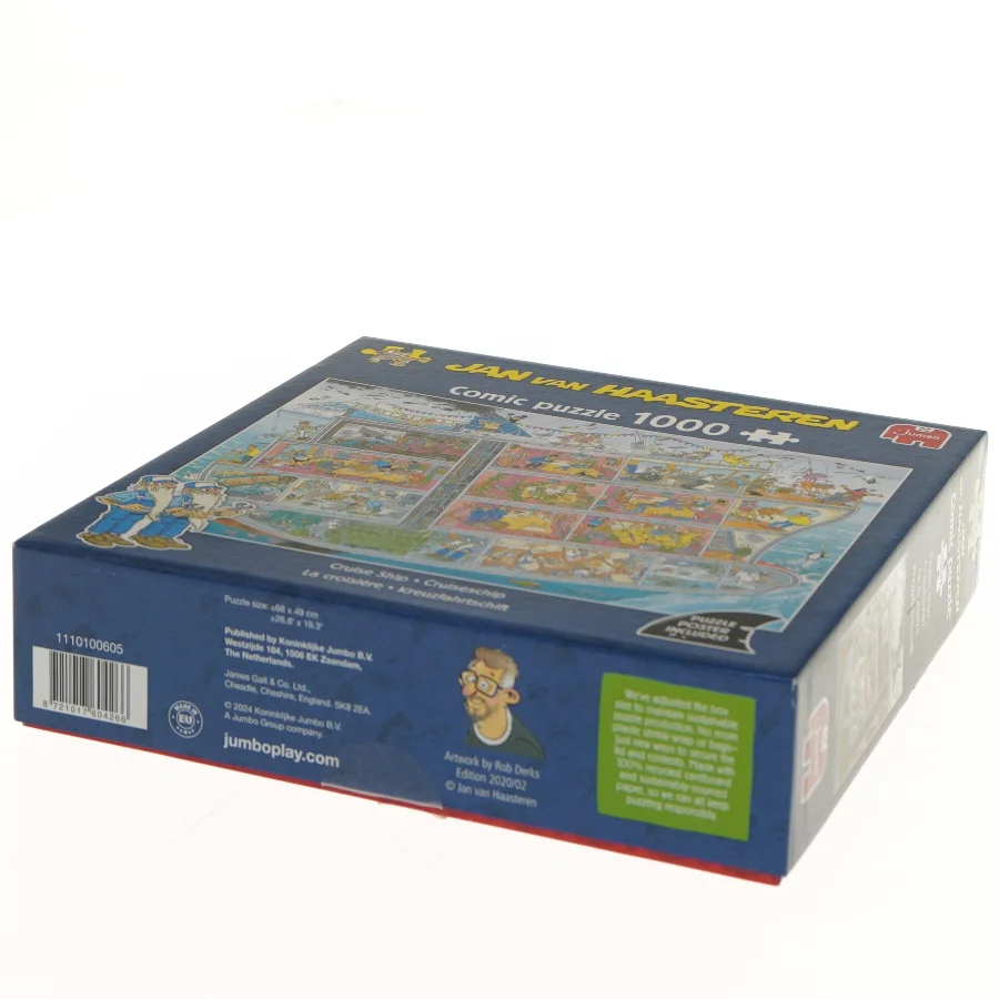 Jan van Haasteren cruise ship puslespil fra Jumbo (str. 25x25 cm)