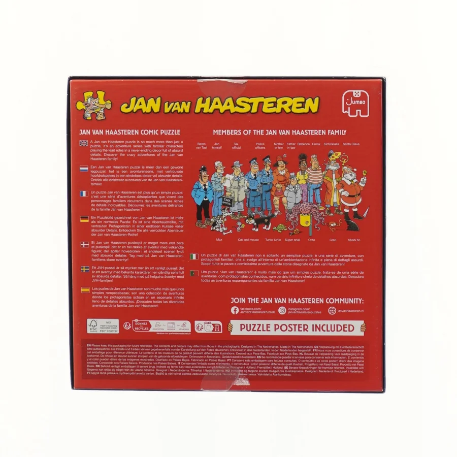 Jan van Haasteren cruise ship puslespil fra Jumbo (str. 25x25 cm)