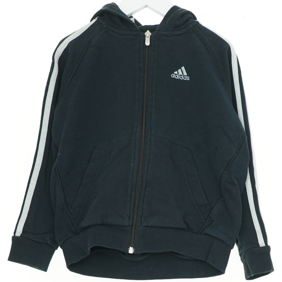 Adidas hættetrøje med lynlås (str. 128 cm)