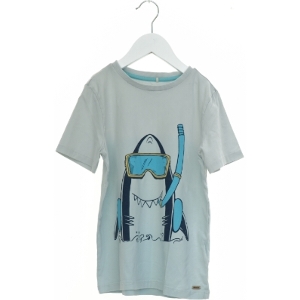 Minymo t-shirt med haj (str. 140 cm)