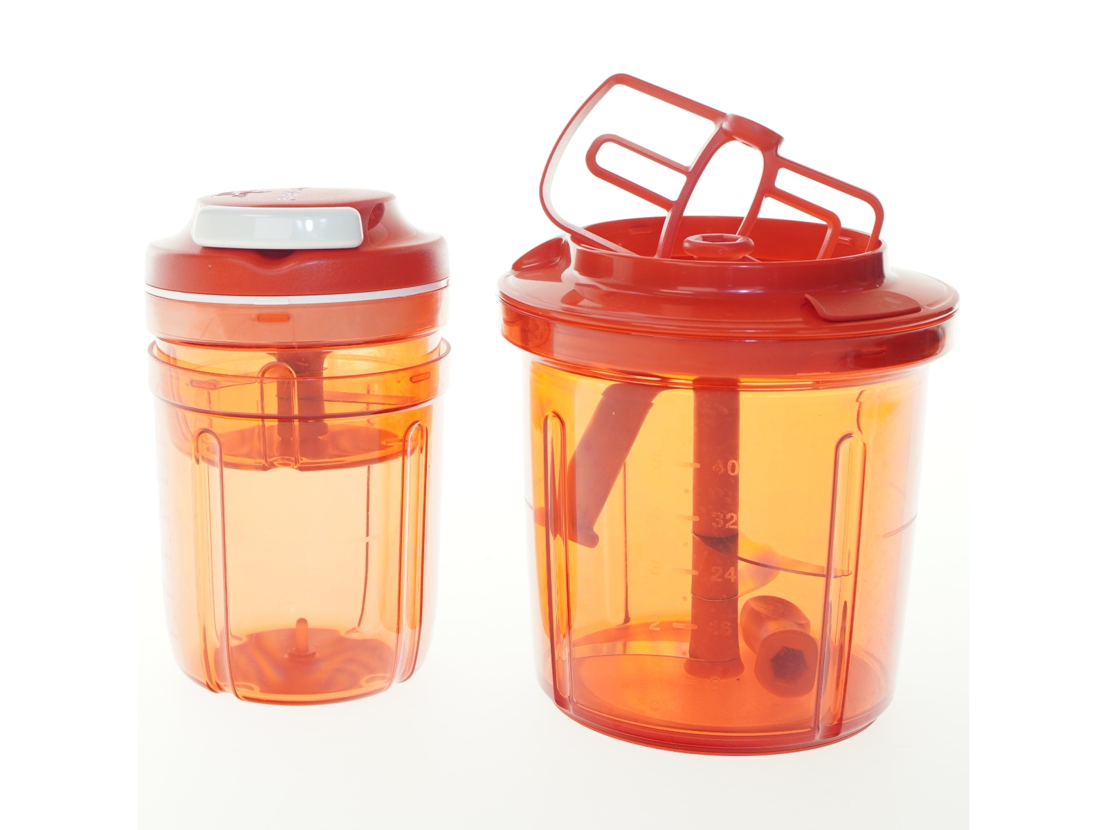 Rød Tupperware mixere med låg fra Tupperware (str. 17 cm)