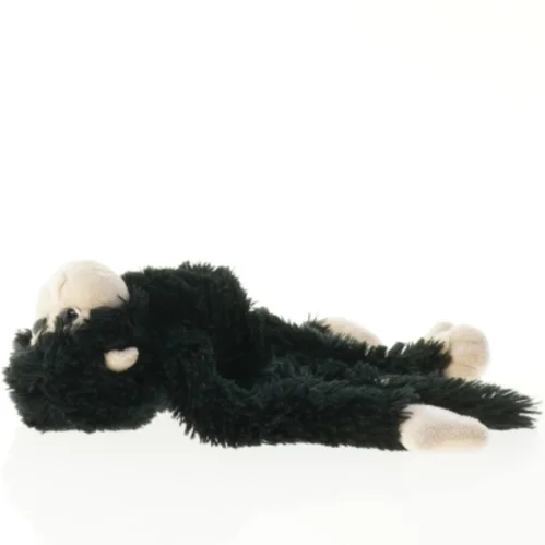 Sort tøjdyrsabe (str. 30 cm)