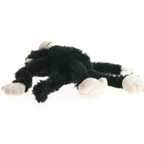 Sort tøjdyrsabe (str. 30 cm)