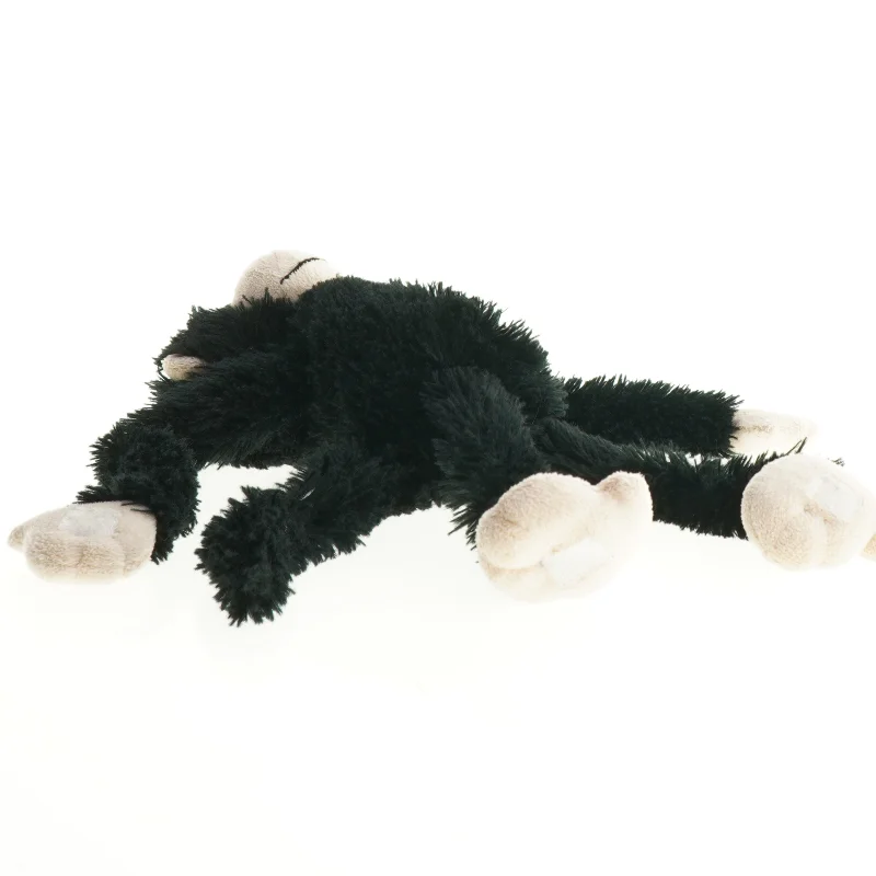 Sort tøjdyrsabe (str. 30 cm)