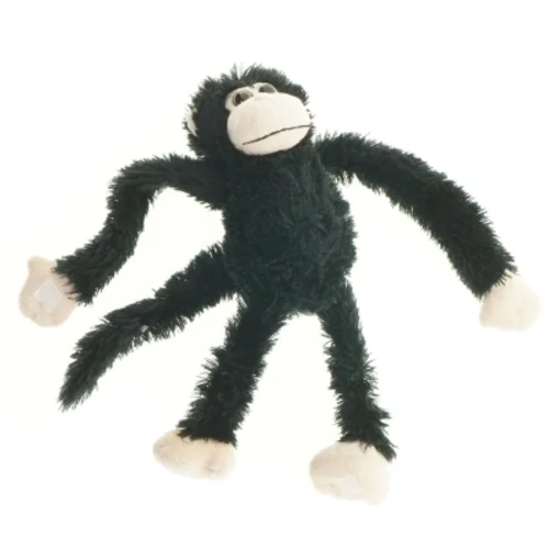 Sort tøjdyrsabe (str. 30 cm)